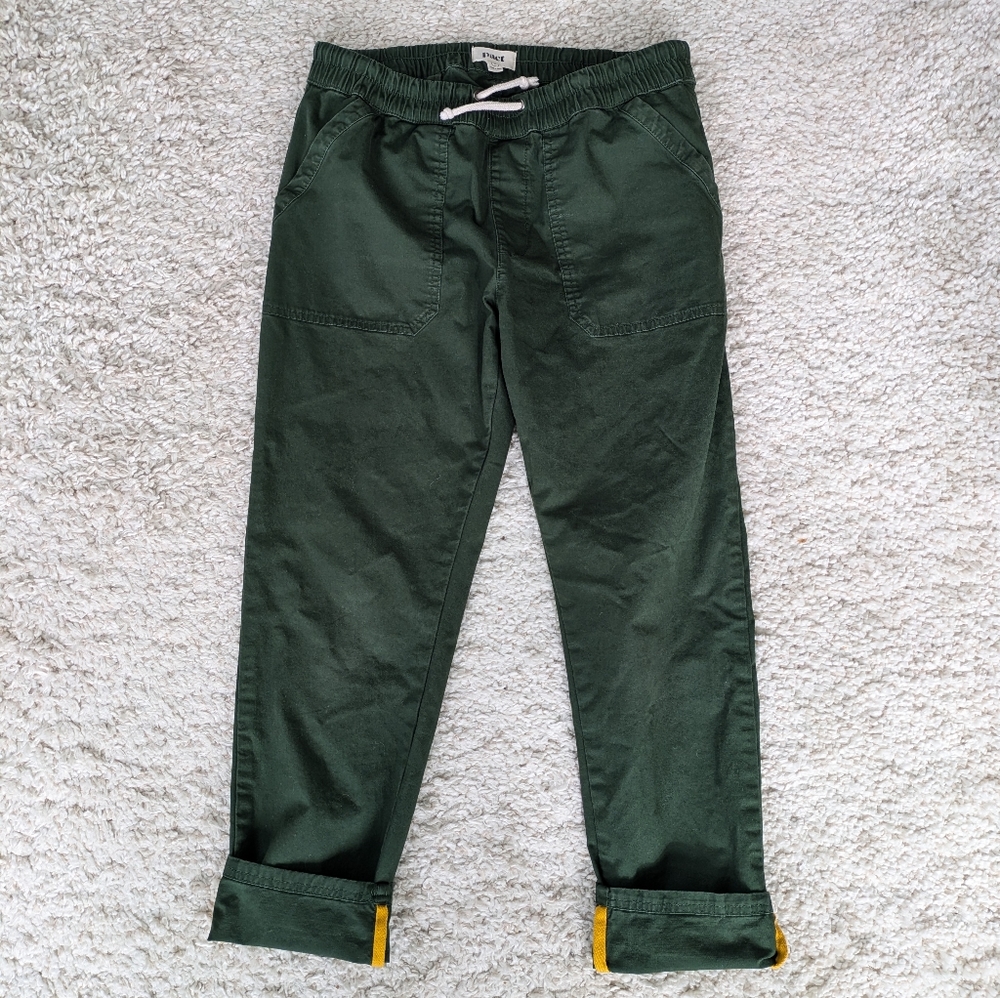 Pact organic cotton woven twill roll up pant - med